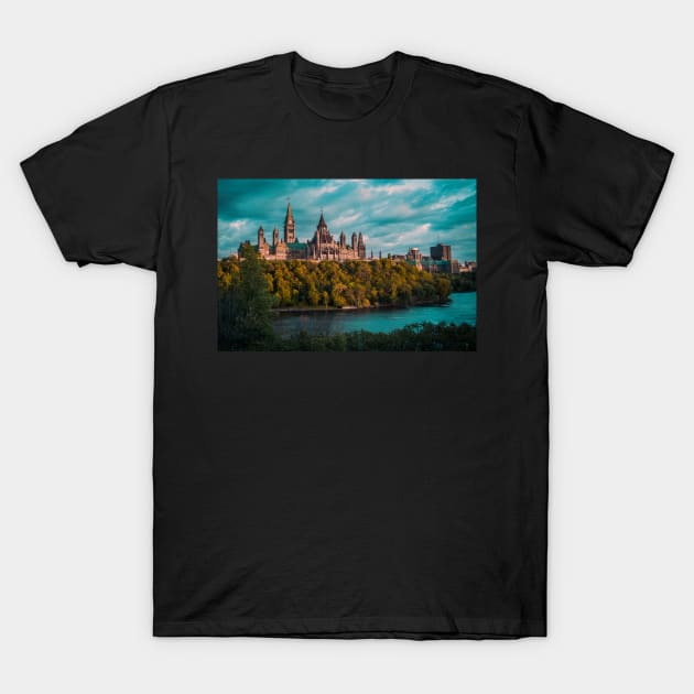 Parliament Hill Ottawa,Ontario Canada T-Shirt by Robtography